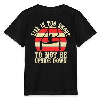 Circus Trapez Für Trapezkünstlerkostüm - Stanley/Stella Kinder T-Shirt MINI CREATOR  - Schwarz - Vorne - Mikhail (115cm)