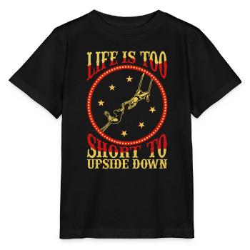 Circus Trapez Für Trapezkünstlerkostüm - Stanley/Stella Kinder T-Shirt MINI CREATOR  - Schwarz - Vorne - Mikhail (115cm)