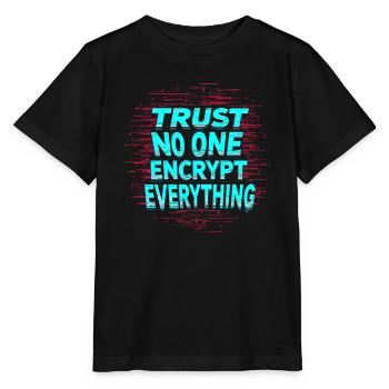 Retro Cryptography Spy Codebratenspionage - Stanley/Stella Kinder T-Shirt MINI CREATOR  - Schwarz - Vorne - Mikhail (115cm)