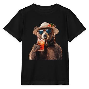 Tragen - Stanley/Stella Kinder T-Shirt MINI CREATOR  - Schwarz - Vorne - Mikhail (115cm)