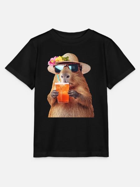 Wasserschwein - Stanley/Stella Kinder T-Shirt MINI CREATOR - Schwarz