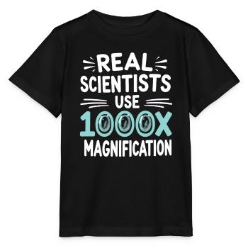 Passionné de microscope Technicien de laboratoire Science - T-shirt bio MINI CREATOR Stanley/Stella Enfant - noir - Devant - Mikhail (115cm)