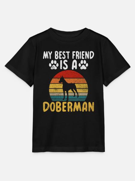 Doberman Gifts - Stanley/Stella Kinder T-Shirt MINI CREATOR - Schwarz