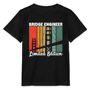 Ingénieur des ponts Construction de ponts - T-shirt bio MINI CREATOR Stanley/Stella Enfant - noir - Devant - Mikhail (115cm)