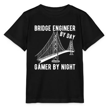 Ingénieur des ponts Construction de ponts - T-shirt bio MINI CREATOR Stanley/Stella Enfant - noir - Devant - Mikhail (115cm)
