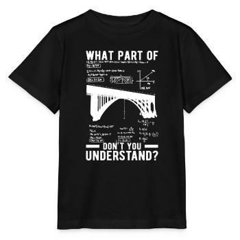 Ingénieur des ponts Construction de ponts - T-shirt bio MINI CREATOR Stanley/Stella Enfant - noir - Devant - Mikhail (115cm)