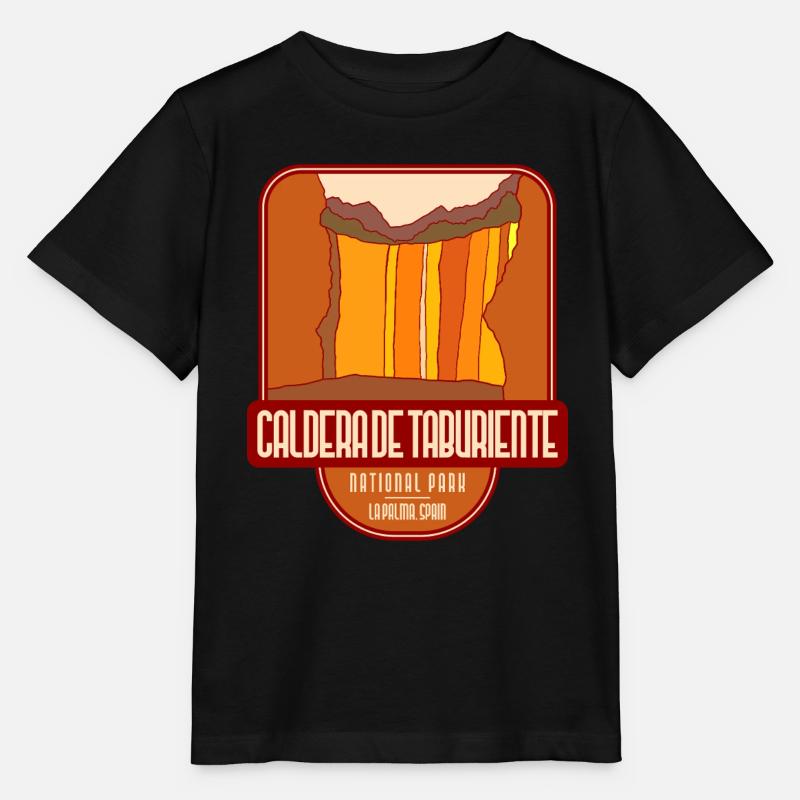 Parc national de la Caldera de Taburiente - La Palma - T-shirt bio MINI CREATOR Stanley/Stella Enfant - noir