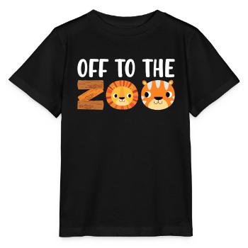 Zoo -Tiere Safari Party Zoo Safari Zoo -Tier - Stanley/Stella Kinder T-Shirt MINI CREATOR  - Schwarz - Vorne - Mikhail (115cm)