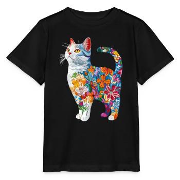 Britisch Kurzhaar - Stanley/Stella Kinder T-Shirt MINI CREATOR  - Schwarz - Vorne - Mikhail (115cm)