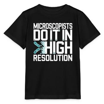 Passionné de microscope Technicien de laboratoire Science - T-shirt bio MINI CREATOR Stanley/Stella Enfant - noir - Devant - Mikhail (115cm)