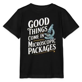 Passionné de microscope Technicien de laboratoire Science - T-shirt bio MINI CREATOR Stanley/Stella Enfant - noir - Devant - Mikhail (115cm)