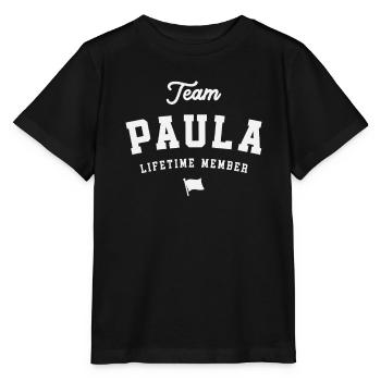 Team Paula Lifetime Member Funny Name Paula - Stanley/Stella MINI CREATOR Kids’ T-Shirt - black - Front - Mikhail (115cm)