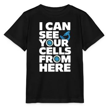 Passionné de microscope Technicien de laboratoire Science - T-shirt bio MINI CREATOR Stanley/Stella Enfant - noir - Devant - Mikhail (115cm)