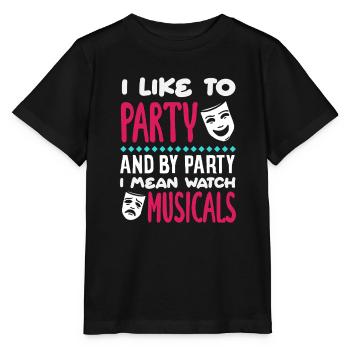 Citation de comédies musicales - T-shirt bio MINI CREATOR Stanley/Stella Enfant - noir - Devant - Mikhail (115cm)