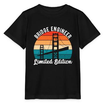 Ingénieur des ponts Construction de ponts - T-shirt bio MINI CREATOR Stanley/Stella Enfant - noir - Devant - Mikhail (115cm)