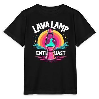 Lava Lamp Retro Aesthetic Psychedelic - Stanley/Stella MINI CREATOR Kids’ T-Shirt - black - Front - Mikhail (115cm)