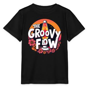 Lava Lamp Retro Aesthetic Psychedelic - Stanley/Stella MINI CREATOR Kids’ T-Shirt - black - Front - Mikhail (115cm)