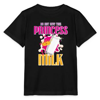 Milch - Stanley/Stella Kinder T-Shirt MINI CREATOR  - Schwarz - Vorne - Mikhail (115cm)