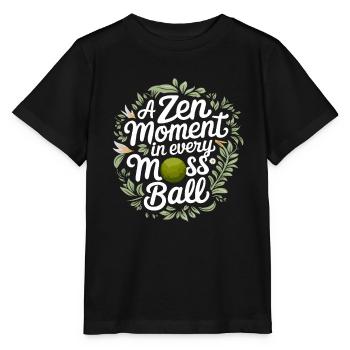Kokedama Moss Ball Plants Japanese Gardening - Stanley/Stella MINI CREATOR Kids’ T-Shirt - black - Front - Mikhail (115cm)