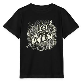 Bei Verlust zurück zum Bandraum - Stanley/Stella Kinder T-Shirt MINI CREATOR  - Schwarz - Vorne - Mikhail (115cm)