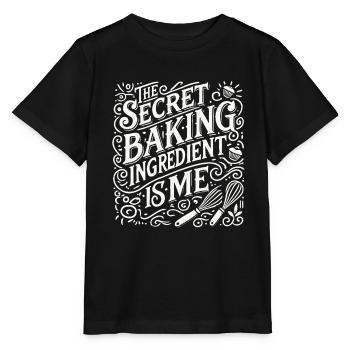 Die geheime Zutat zum Backen bin ich - Stanley/Stella Kinder T-Shirt MINI CREATOR  - Schwarz - Vorne - Mikhail (115cm)