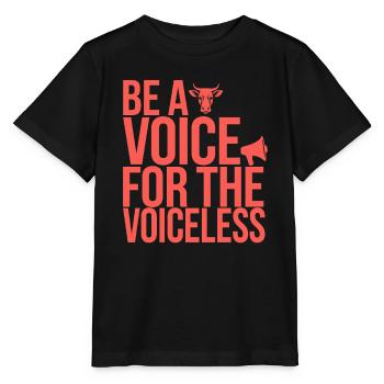 Soyez une voix pour le végétalien sans voix - T-shirt bio MINI CREATOR Stanley/Stella Enfant - noir - Devant - Mikhail (115cm)