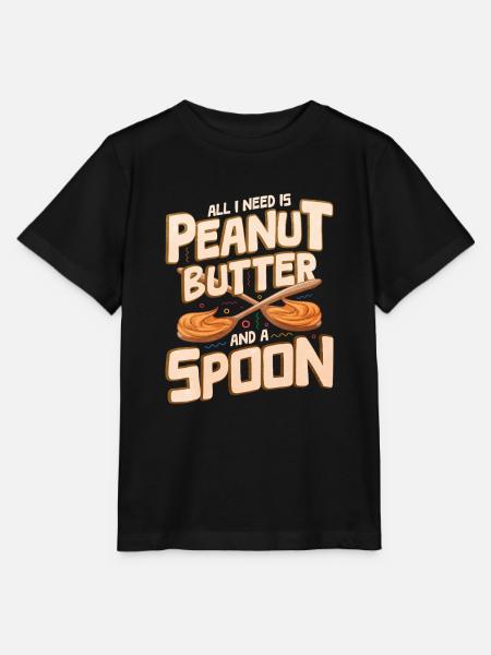 Erdnussbutter - Stanley/Stella Kinder T-Shirt MINI CREATOR  - Schwarz