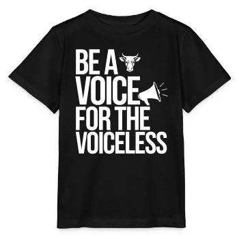Soyez une voix pour les sans-voix - Vegan - T-shirt bio MINI CREATOR Stanley/Stella Enfant - noir - Devant - Mikhail (115cm)