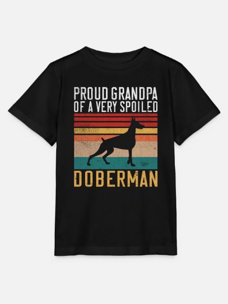 Doberman Gifts - Stanley/Stella Kinder T-Shirt MINI CREATOR - Schwarz