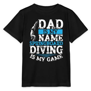 Tremplin Plongée Plongée Plongeurs - T-shirt bio MINI CREATOR Stanley/Stella Enfant - noir - Devant - Mikhail (115cm)