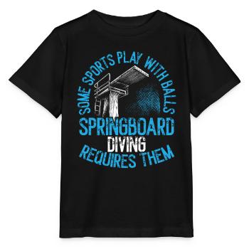 Tremplin Plongée Plongée Plongeurs - T-shirt bio MINI CREATOR Stanley/Stella Enfant - noir - Devant - Mikhail (115cm)