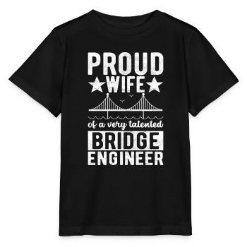 Ingénieur des ponts Construction de ponts - T-shirt bio MINI CREATOR Stanley/Stella Enfant - noir - Devant - Mikhail (115cm)