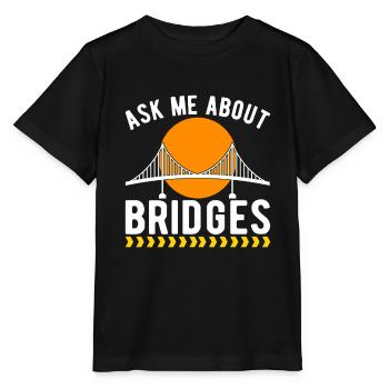 Ingénieur des ponts Construction de ponts - T-shirt bio MINI CREATOR Stanley/Stella Enfant - noir - Devant - Mikhail (115cm)