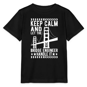 Ingénieur des ponts Construction de ponts - T-shirt bio MINI CREATOR Stanley/Stella Enfant - noir - Devant - Mikhail (115cm)