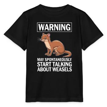 Wiesel - Stanley/Stella Kinder T-Shirt MINI CREATOR  - Schwarz - Vorne - Mikhail (115cm)