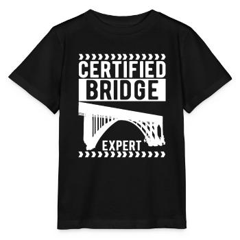 Ingénieur des ponts Construction de ponts - T-shirt bio MINI CREATOR Stanley/Stella Enfant - noir - Devant - Mikhail (115cm)