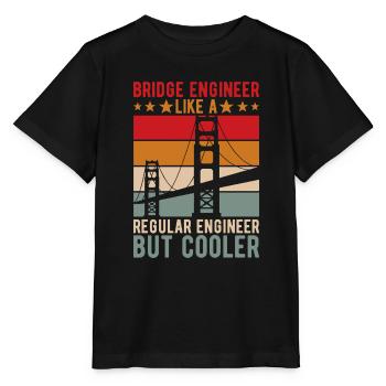Ingénieur des ponts Construction de ponts - T-shirt bio MINI CREATOR Stanley/Stella Enfant - noir - Devant - Mikhail (115cm)