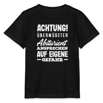 Attention: Overtired high school graduate: Approach - Stanley/Stella MINI CREATOR Kids’ T-Shirt - black - Front - Mikhail (115cm)