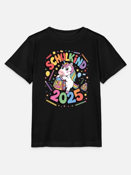 Schulkind 2025 Einschulung Schulanfang - Stanley/Stella Kinder T-Shirt MINI CREATOR - Schwarz