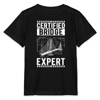Ingénieur des ponts Construction de ponts - T-shirt bio MINI CREATOR Stanley/Stella Enfant - noir - Devant - Mikhail (115cm)