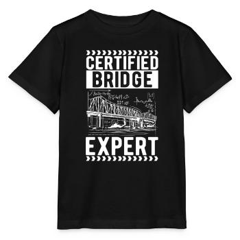 Ingénieur des ponts Construction de ponts - T-shirt bio MINI CREATOR Stanley/Stella Enfant - noir - Devant - Mikhail (115cm)