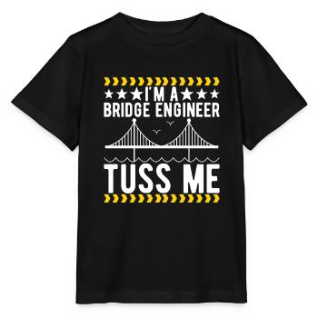 Ingénieur des ponts Construction de ponts - T-shirt bio MINI CREATOR Stanley/Stella Enfant - noir - Devant - Mikhail (115cm)