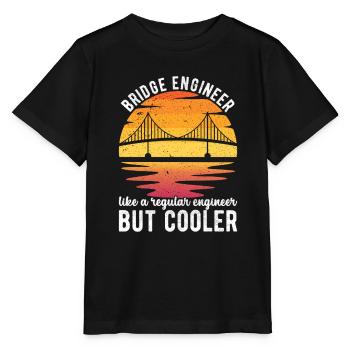 Ingénieur des ponts Construction de ponts - T-shirt bio MINI CREATOR Stanley/Stella Enfant - noir - Devant - Mikhail (115cm)