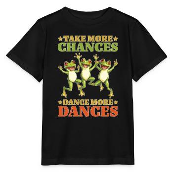 Take More Chances Dance More Dances 2 - Stanley/Stella Kinder T-Shirt MINI CREATOR  - Schwarz - Vorne - Mikhail (115cm)