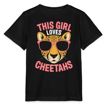 Gepard Spruch Afrika Lustiges Geparden Geschenk - Stanley/Stella Kinder T-Shirt MINI CREATOR  - Schwarz - Vorne - Mikhail (115cm)