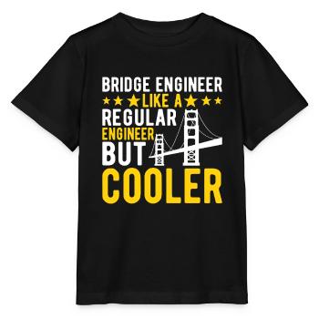 Ingénieur des ponts Construction de ponts - T-shirt bio MINI CREATOR Stanley/Stella Enfant - noir - Devant - Mikhail (115cm)