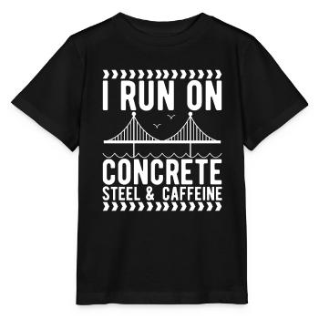 Ingénieur des ponts Construction de ponts - T-shirt bio MINI CREATOR Stanley/Stella Enfant - noir - Devant - Mikhail (115cm)