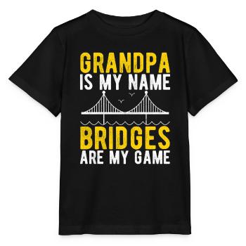 Ingénieur des ponts Construction de ponts - T-shirt bio MINI CREATOR Stanley/Stella Enfant - noir - Devant - Mikhail (115cm)