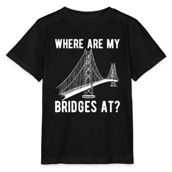 Ingénieur des ponts Construction de ponts - T-shirt bio MINI CREATOR Stanley/Stella Enfant - noir - Devant - Mikhail (115cm)