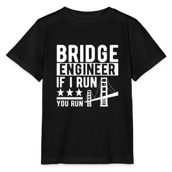 Ingénieur des ponts Construction de ponts - T-shirt bio MINI CREATOR Stanley/Stella Enfant - noir - Devant - Mikhail (115cm)